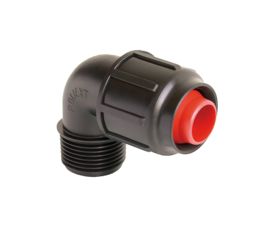 Уголок для капельного полива 16 x 1/2" НР (Poliext 04070030 PN4)